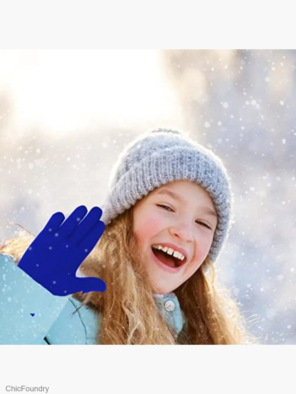 6 pairs Stretchy Warm Knit Winter Gloves for Kids